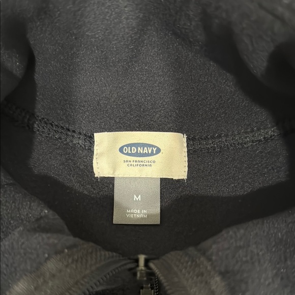 Old Navy Fleece vest, Navy with gray trim. Hardly worn, warmth without the bulk. - Picture 2 of 4
